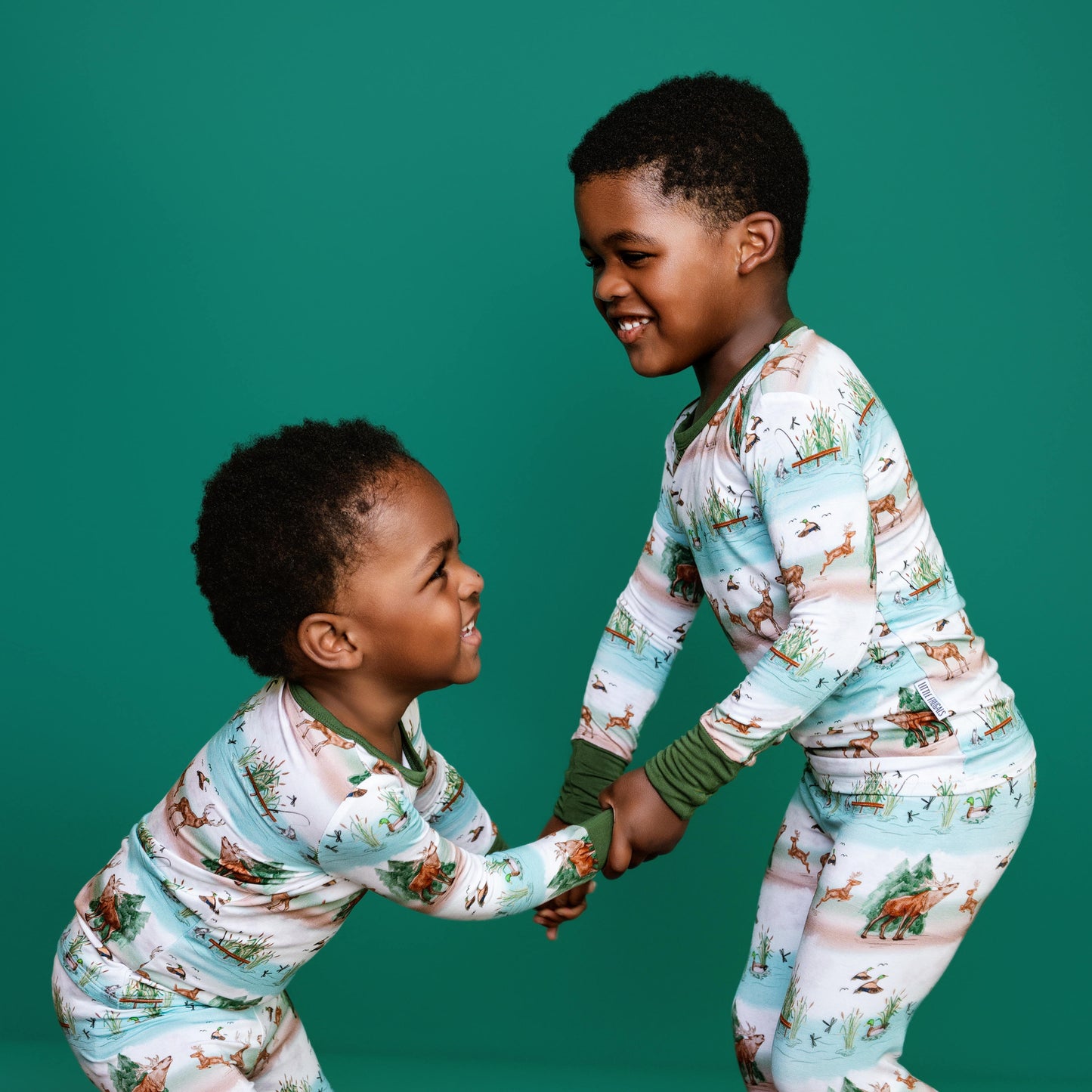 BACKWOODS BUDDIES | Kid's LONG SLEEVED Two Piece Bamboo Sets | READY TO SHIP