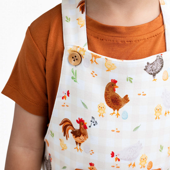 BACKYARD CHICKENS | OVERALL SET WITH TEE | READY TO SHIP