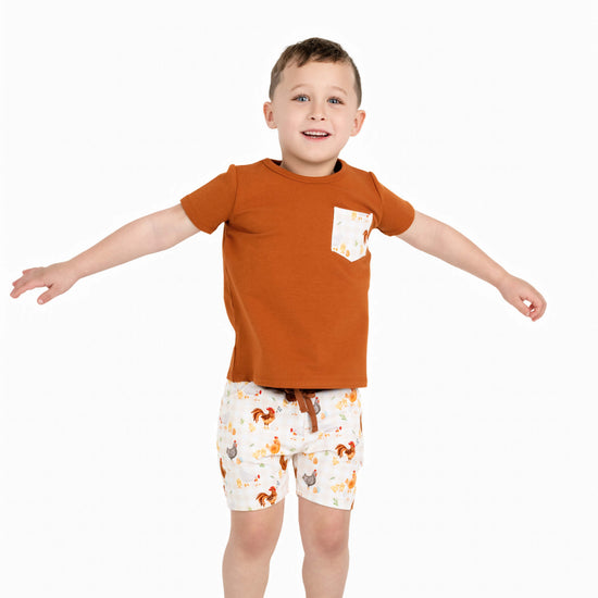 BACKYARD CHICKENS | DAYWEAR TERRY TEE + SHORTS SET | READY TO SHIP