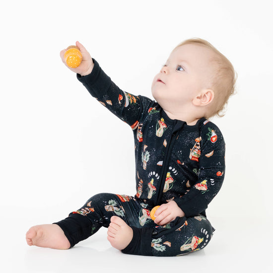 COTTAGECORE MUSHROOMS | Convertible Double Zip Bamboo Rompers | READY TO SHIP