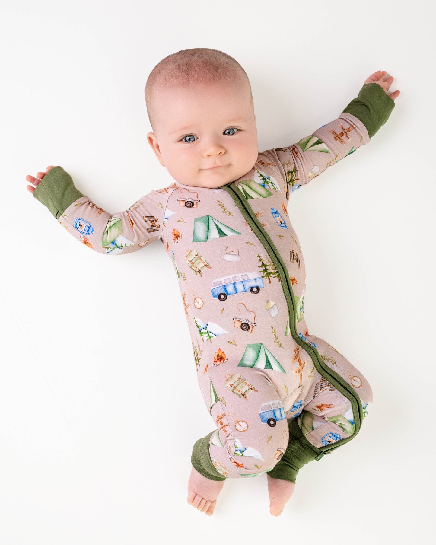 CAMPING | Upgraded Convertible Zippy Rompers | READY TO SHIP
