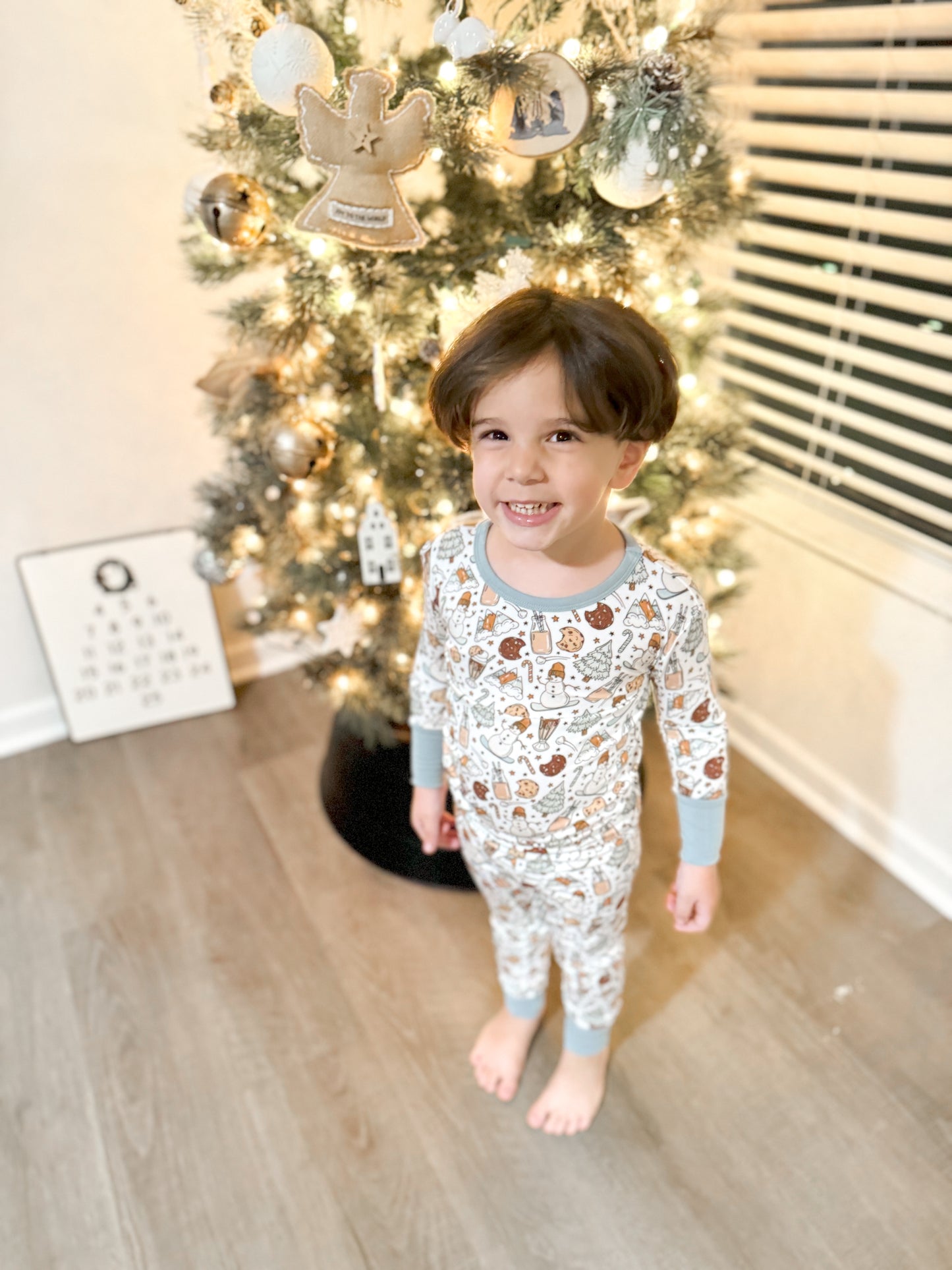 SNOWY SLOPES | Kid's Two Piece Bamboo Sets