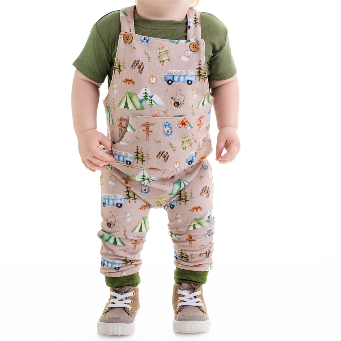 CAMPING | OVERALL SET WITH TEE | READY TO SHIP