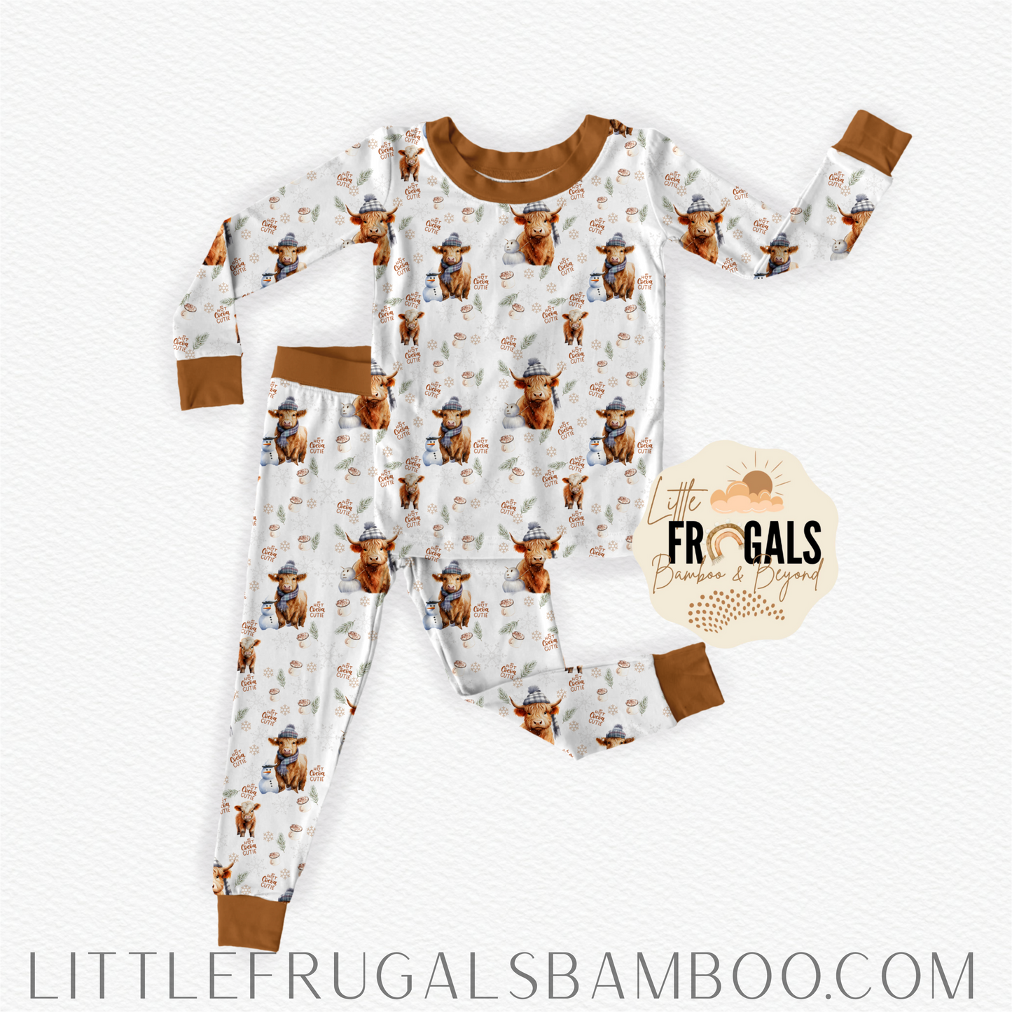 HOT COCOA CUTIE | Kid's Two Piece Bamboo Sets