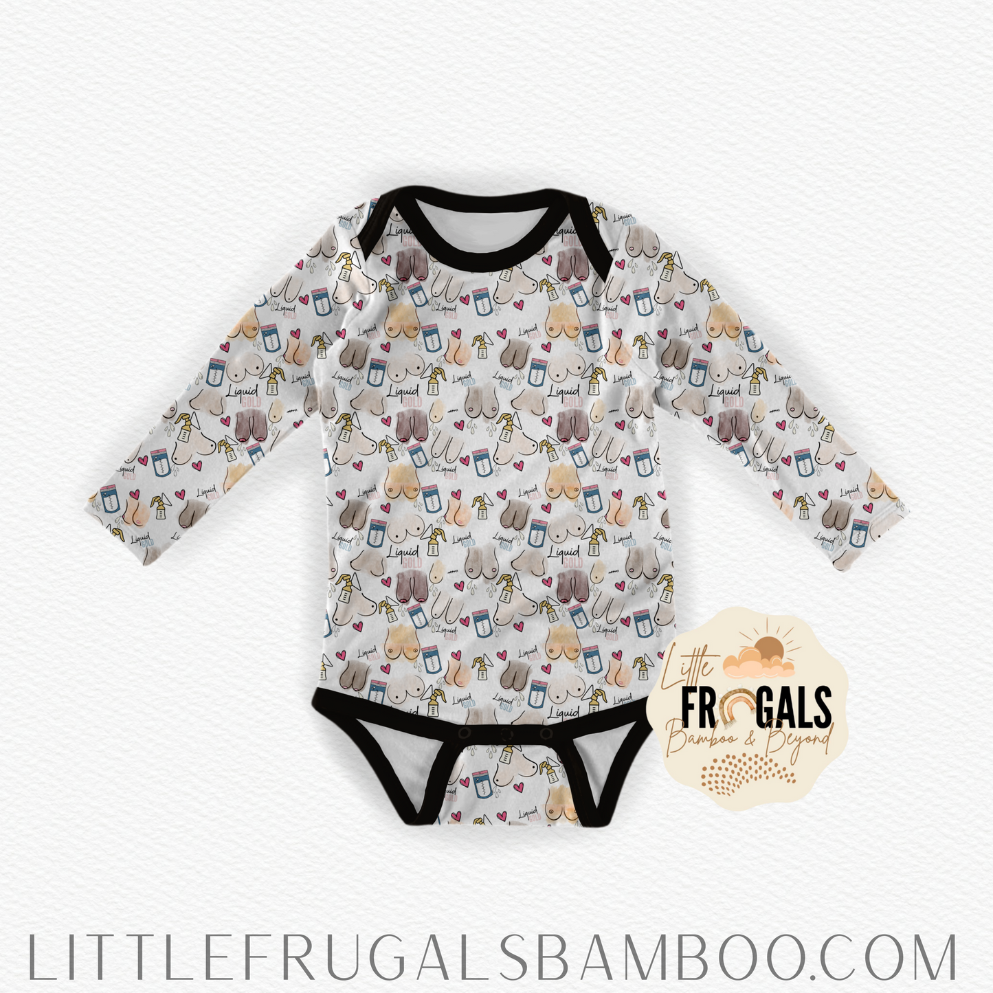 LATCHED, Long-Sleeved Bamboo Bodysuit – Little Frugals