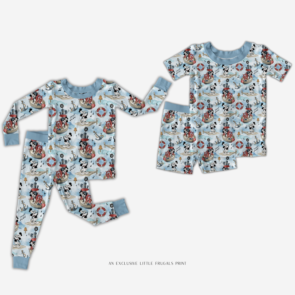 STEAMBOAT WILLIE | Kid's Two Piece Bamboo Sets | FINAL SALE