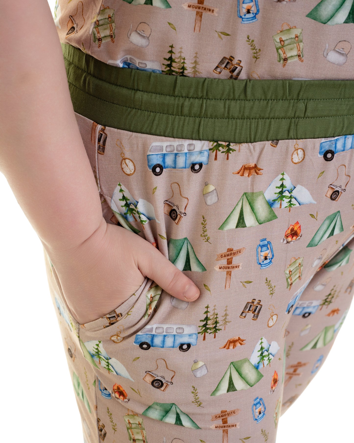 CAMPING CUDDLES | Women's Short Sleeved Jogger Style Lounge Set | READY TO SHIP