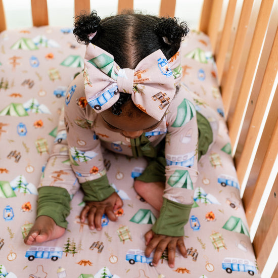 CAMPING CUDDLES | STANDARD CRIB SHEETS | READY TO SHIP