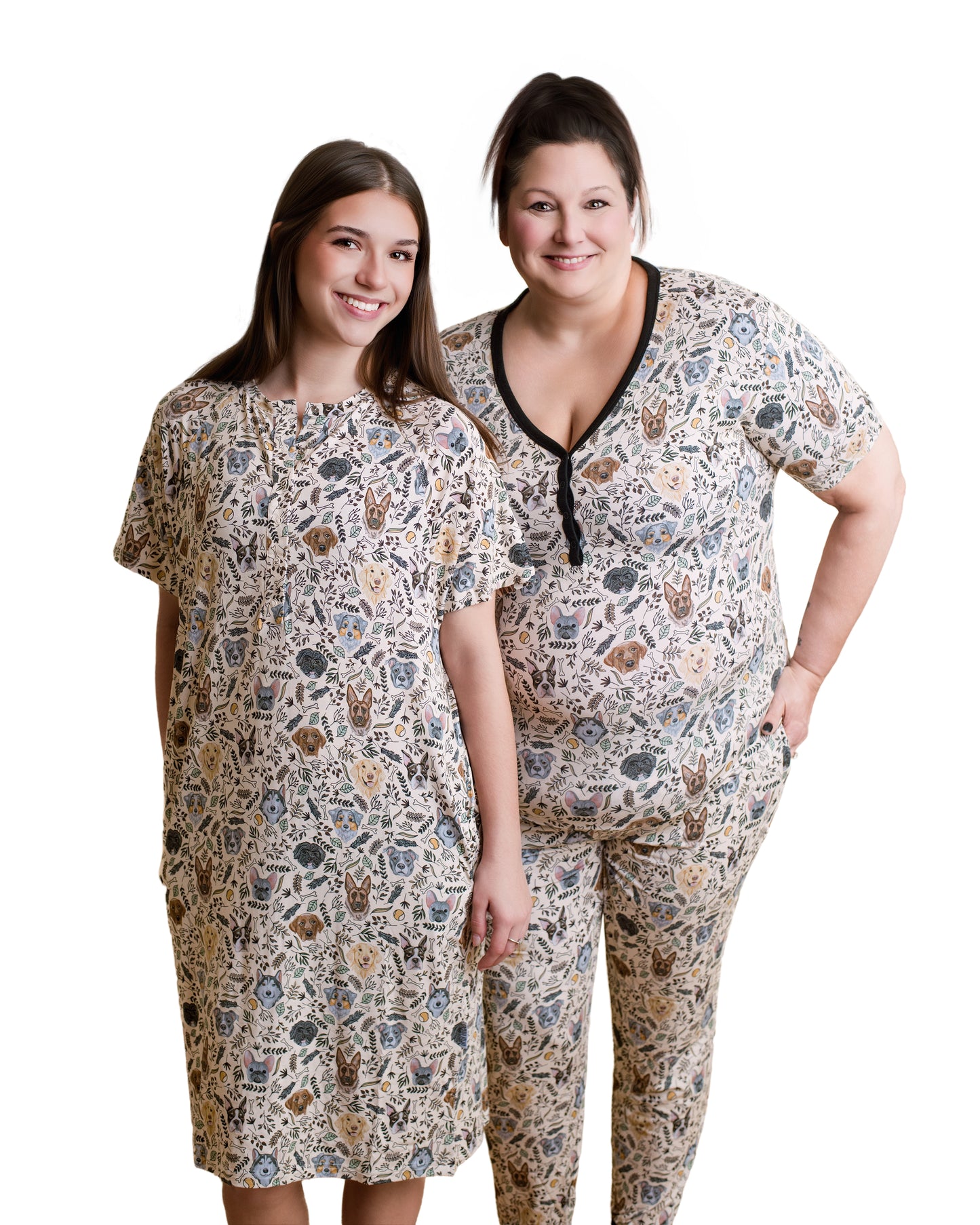 DOODLES + DOGS | WOMEN'S SHORT SLEEVED SHIRT + JOGGER SET | READY TO SHIP