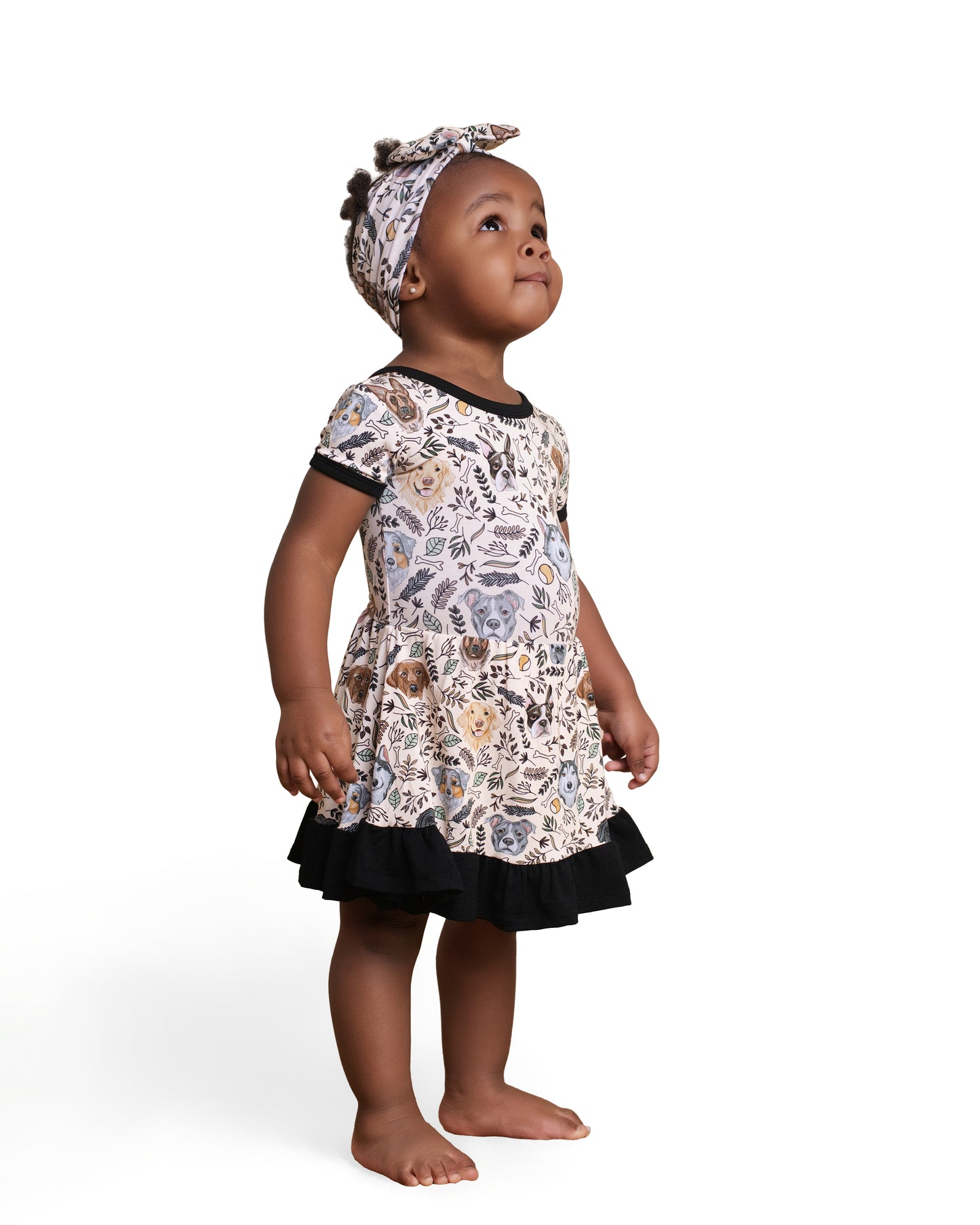 DOODLES + DOGS | TWIRL DRESS | READY TO SHIP