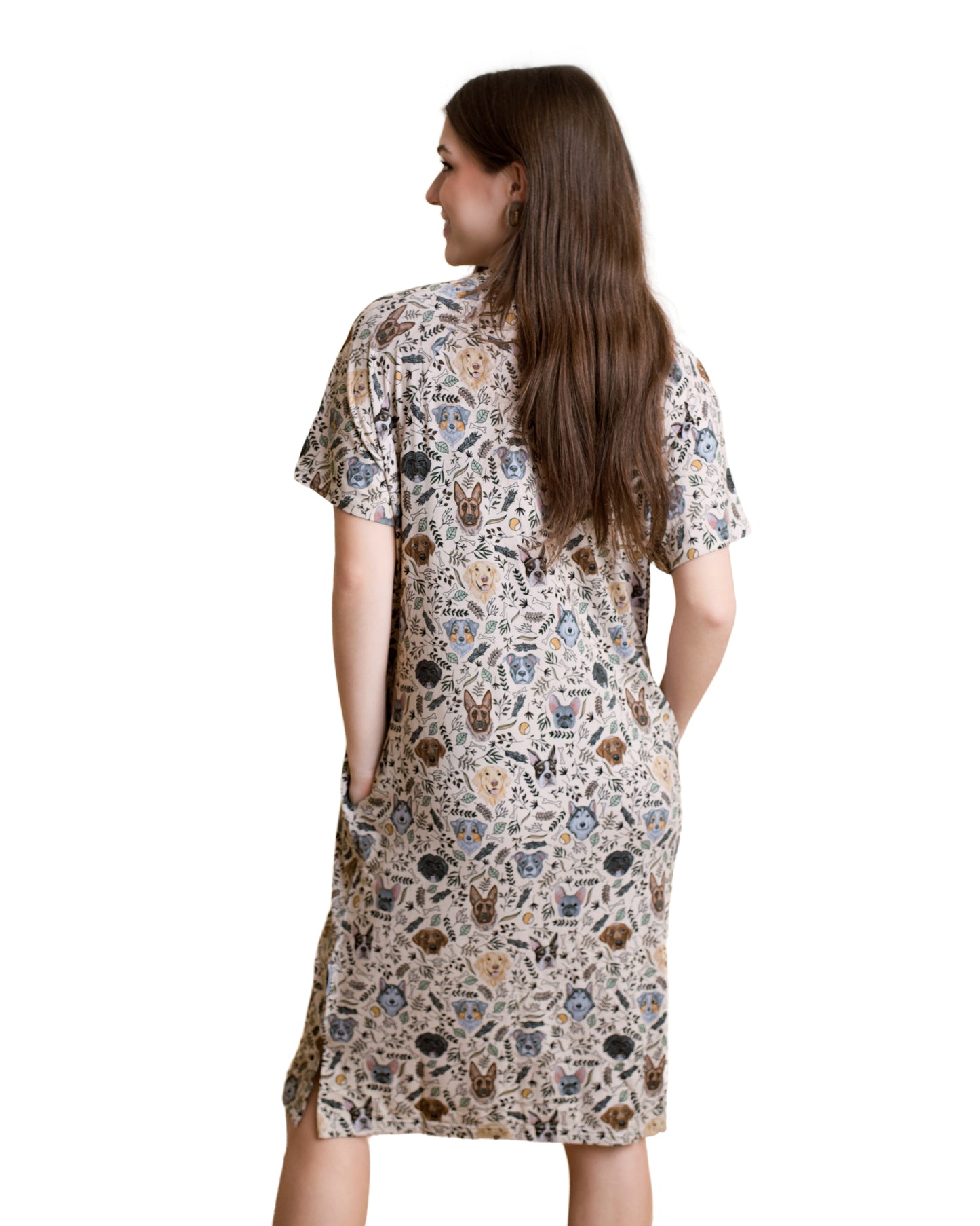 DOODLES + DOGS |  SLEEP DRESS NIGHTGOWN | READY TO SHIP