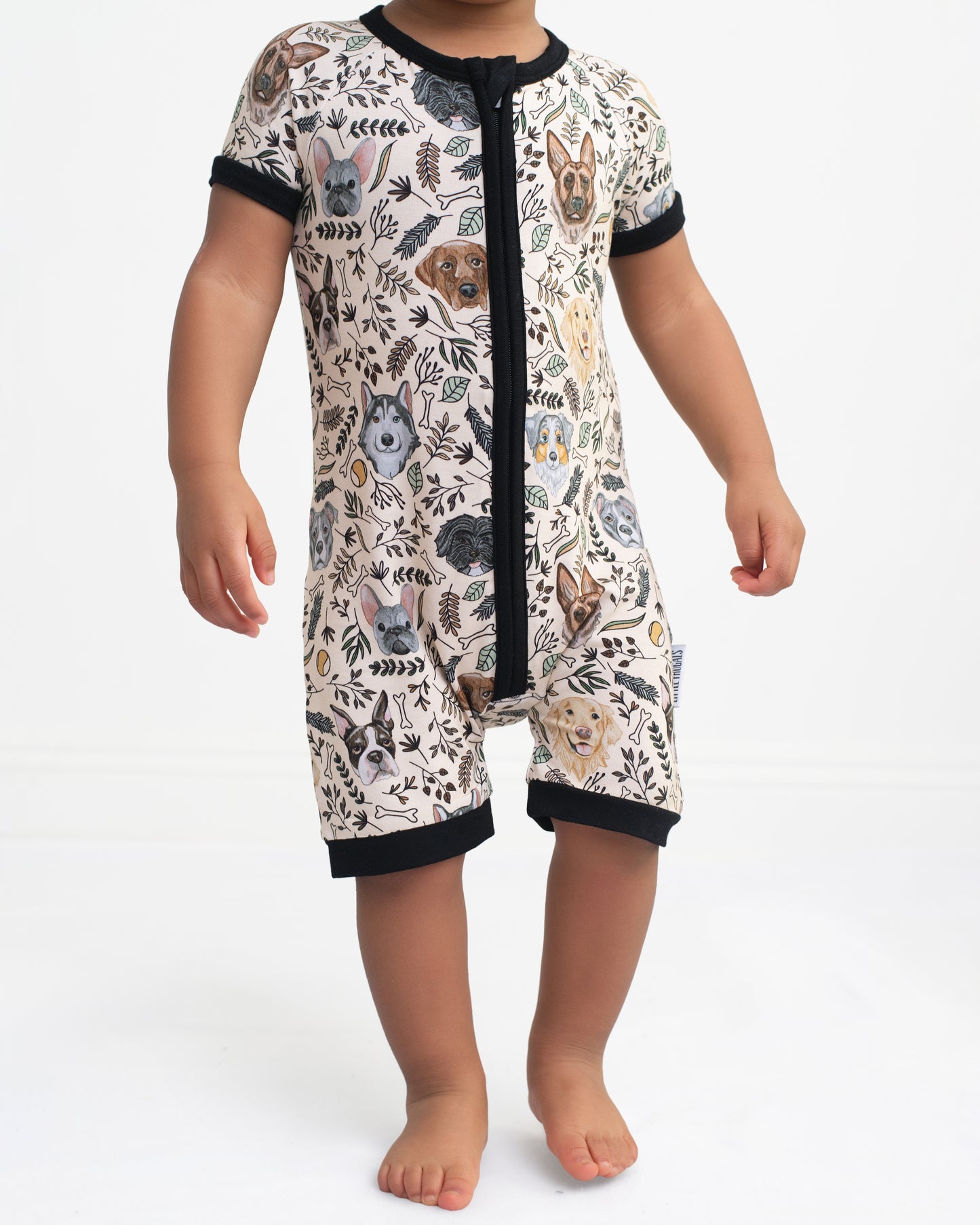 DOODLES + DOGS | SHORTIE ROMPER | READY TO SHIP