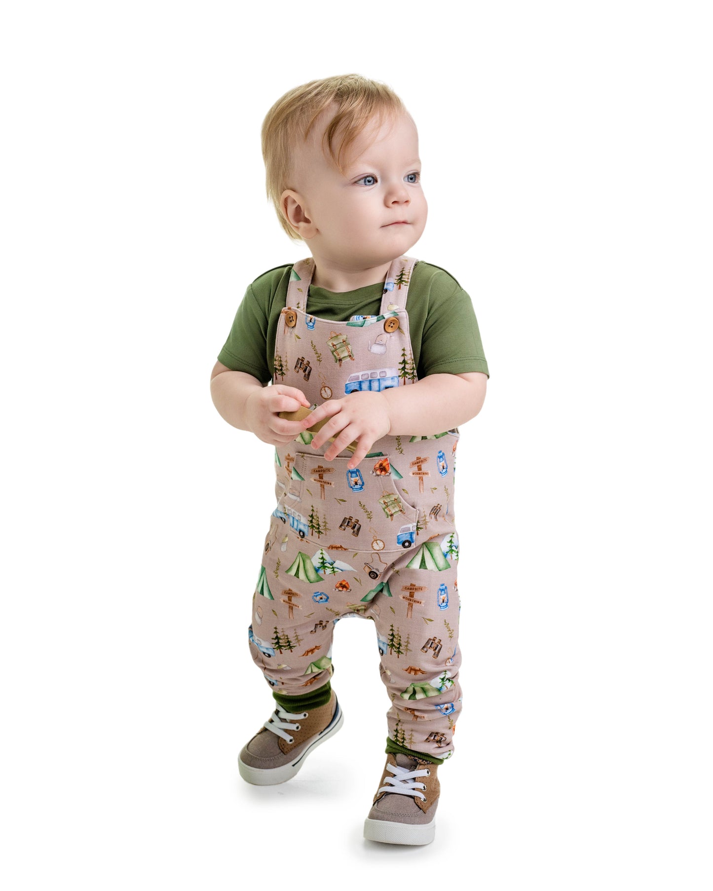 CAMPING | OVERALL SET WITH TEE | READY TO SHIP
