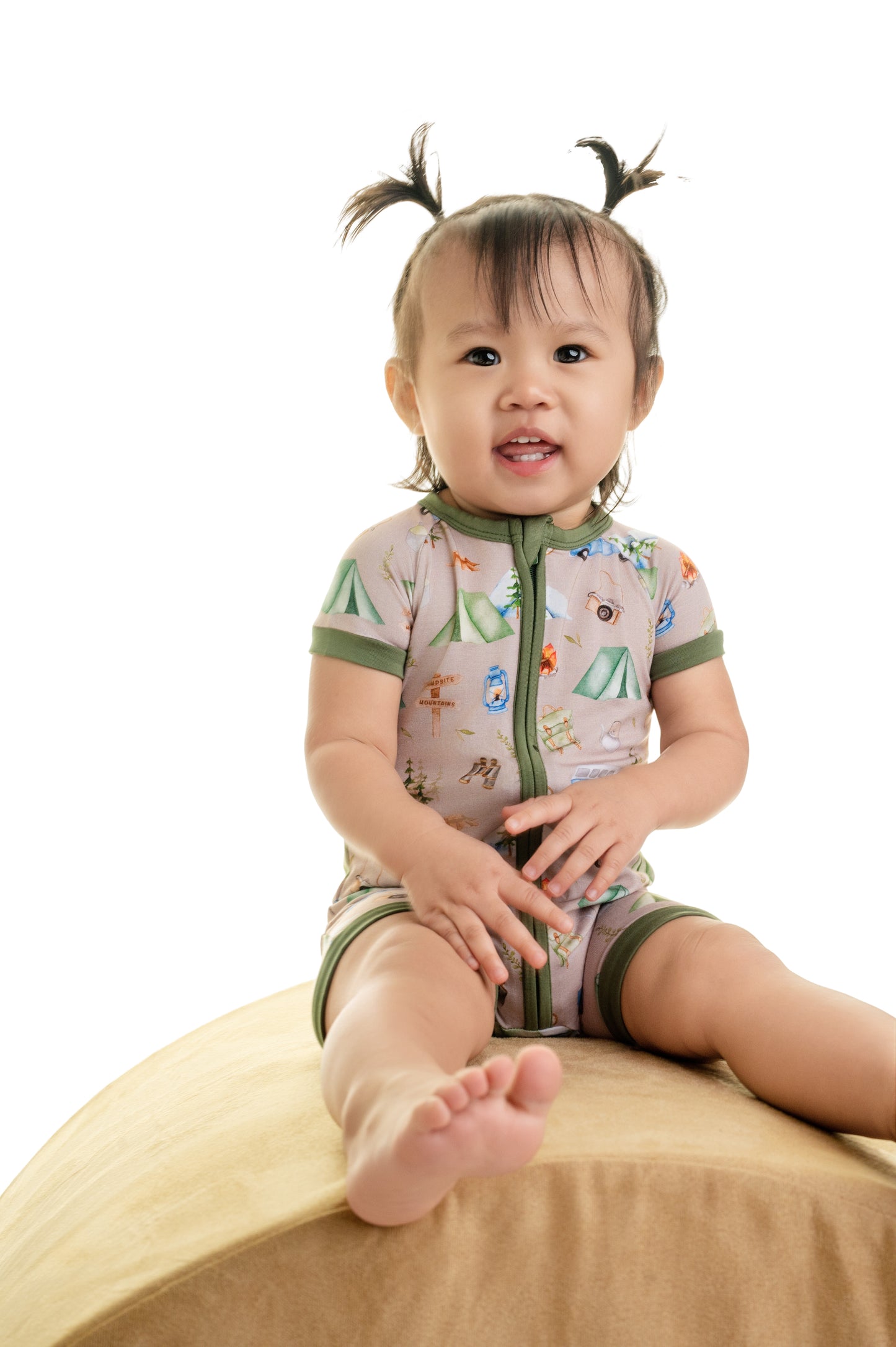 CAMPING CUDDLES | Shortie Romper | READY TO SHIP