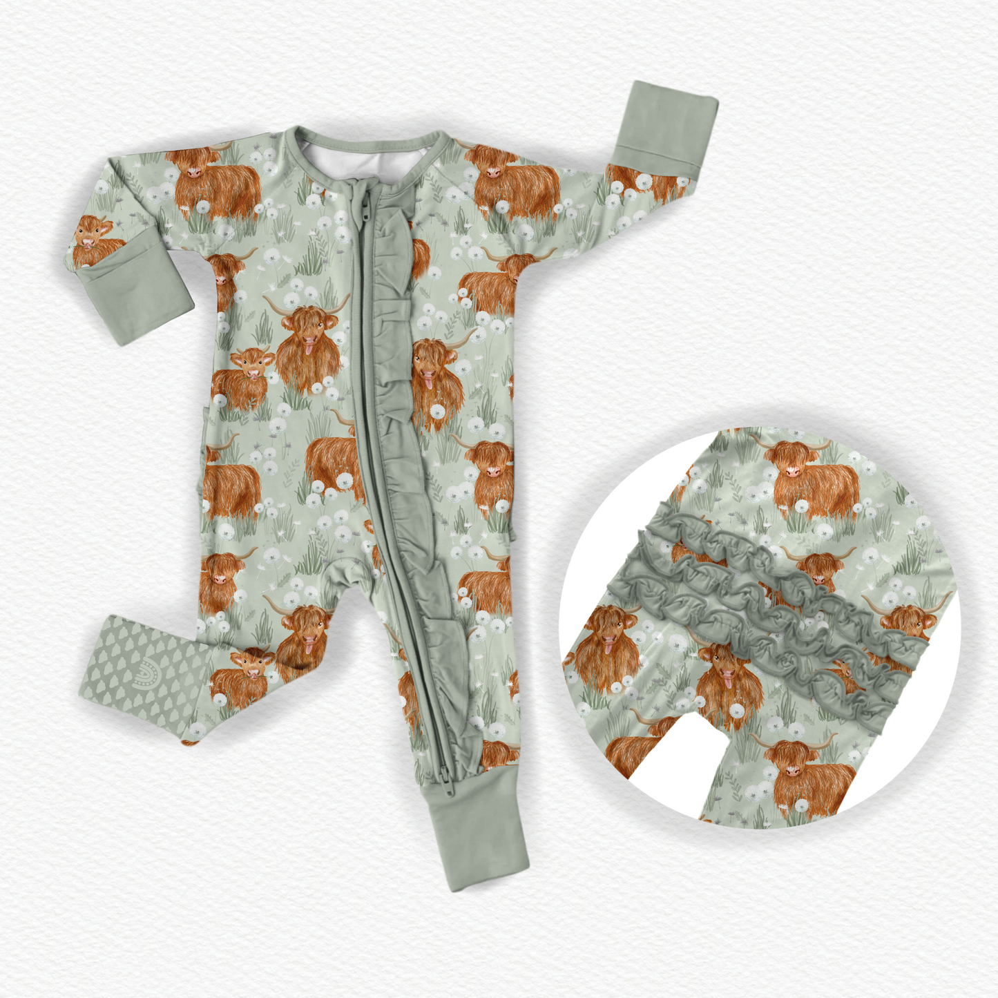 HIGHLAND WISHES | Convertible Double Zip Bamboo Rompers | READY TO SHIP