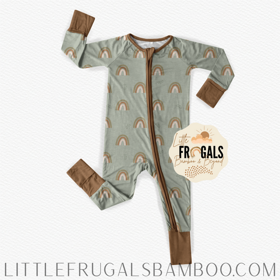 SAGE SERENITY | Convertible Double Zip Bamboo Rompers