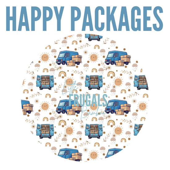 HAPPY PACKAGES | Convertible Double Zip Bamboo Rompers