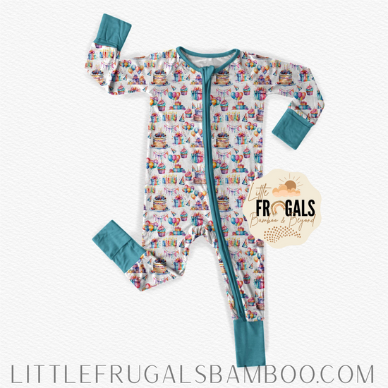 WHIMSICAL WISHES | Convertible Double Zip Bamboo Rompers