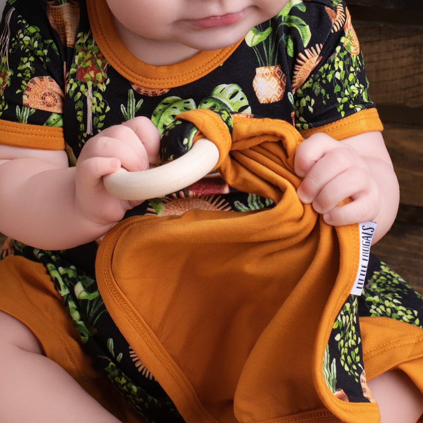 LEAVES + WEAVES | LOVIE WITH WOODEN RING | READY TO SHIP