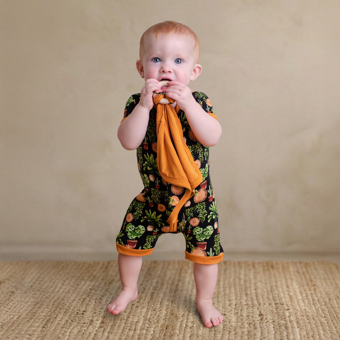 LEAVES + WEAVES | SHORTIE ROMPER | READY TO SHIP