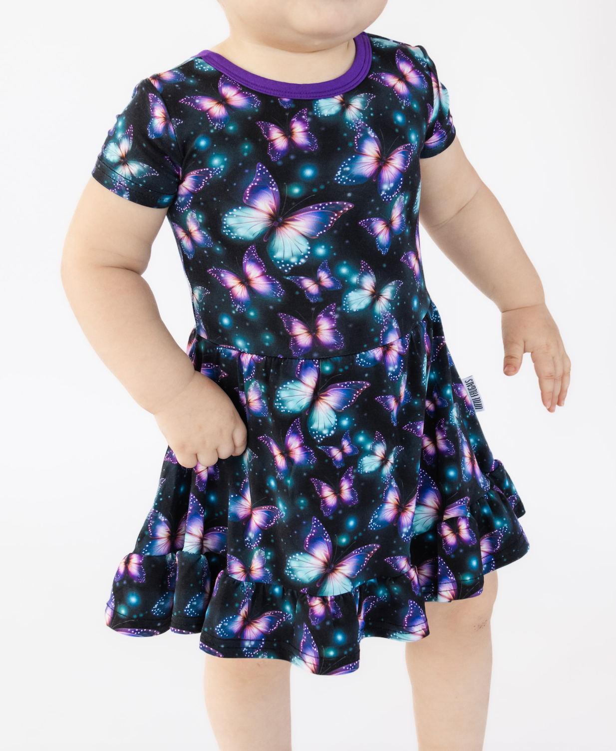 LUMINESCENT FLUTTERS  | TWIRL DRESS | READY TO SHIP