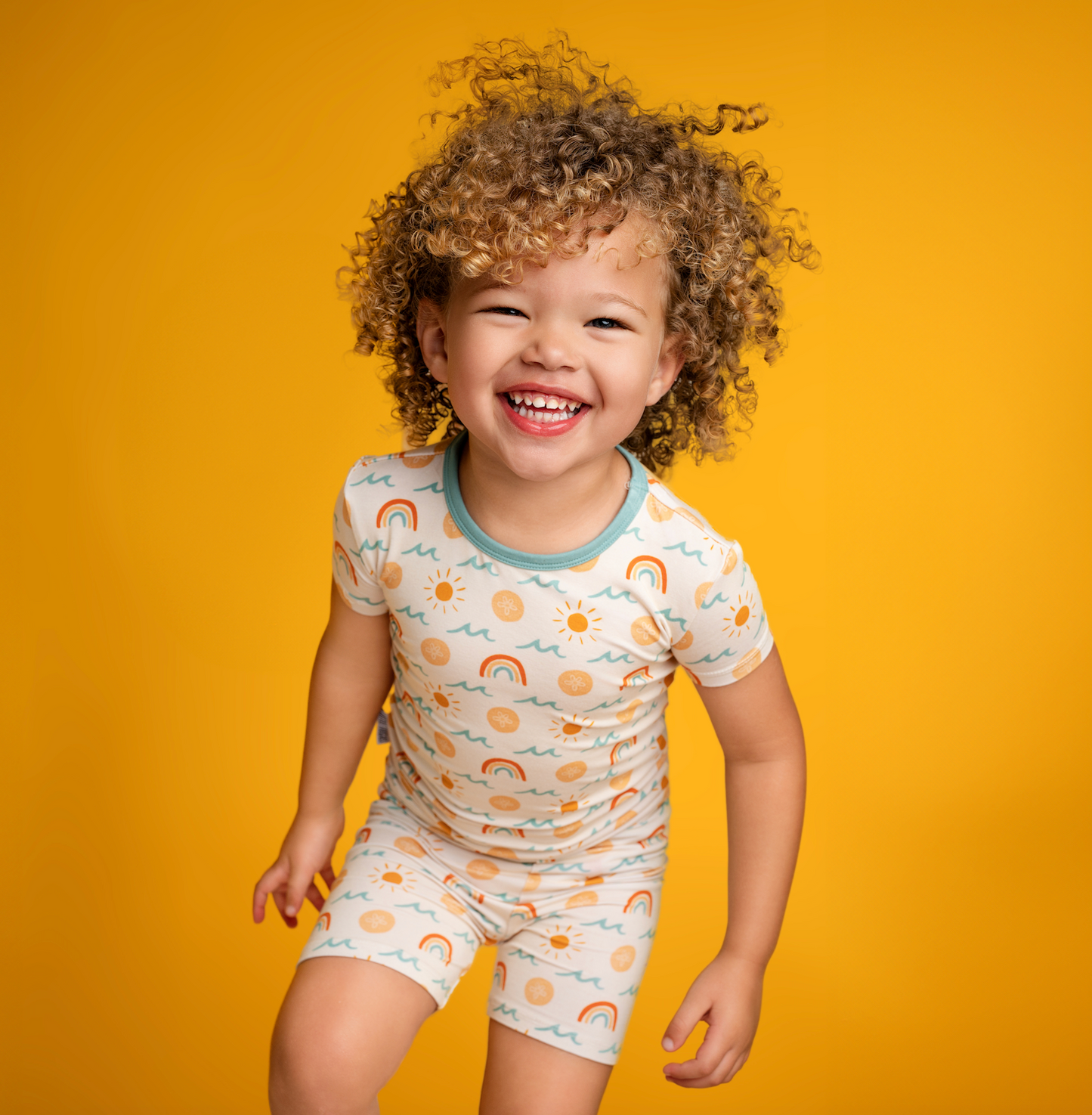 SAND DOLLARS & SUNSHINE | KIDS TWO PIECE SHORT SLEEVE & SHORTS SET | READY TO SHIP