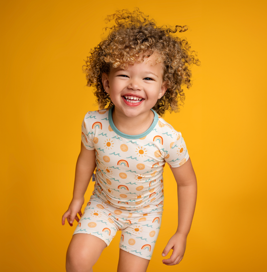 SAND DOLLARS & SUNSHINE | KIDS TWO PIECE SHORT SLEEVE & SHORTS SET | READY TO SHIP