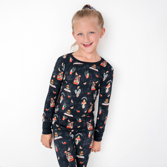 COTTAGECORE MUSHROOMS | Kid's LONG SLEEVED Two Piece Bamboo Sets | READY TO SHIP