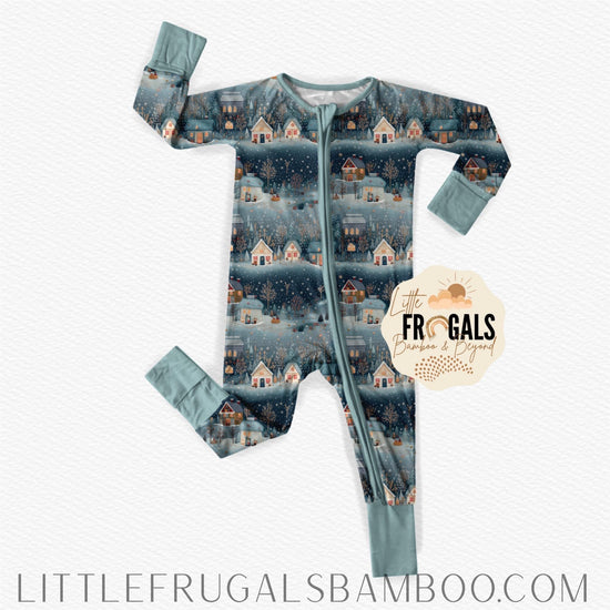 WINTER WONDERLAND | Convertible Double Zip Bamboo Rompers