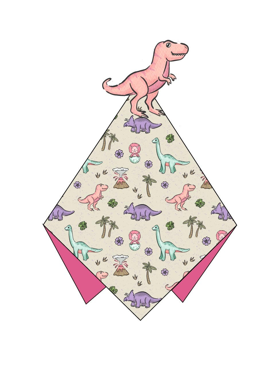 PREHISTORIC GREEN DINOS | Stuffed Lovie | READY TO SHIP